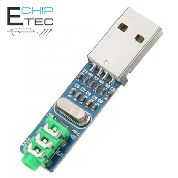 1PCS 5V USB Powered PCM2704 MINI USB Звуковая карта DAC Плата Декодера для ПК