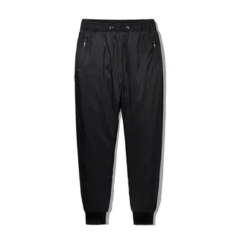 2023 Зима Осень Мужские Повседневные брюки Модные Высококачественные Черные теплые брюки