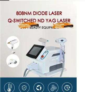 2023 Портативный 2 в 1 Диодный лазер для удаления татуировок, Новое поступление, Многофункциональная Лазерная машина для удаления волос