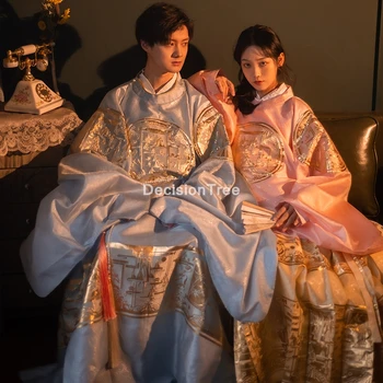2023 халат ханфу в традиционном китайском стиле женский элегантный старинный народный танцевальный костюм древний восточный костюм для выступлений халат