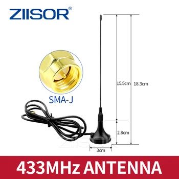 433 МГц с высоким коэффициентом усиления, магнитная антенна SMA, Мужской 433 М Беспроводной модуль LoRa с расширенным Спектром Wi-Fi, всенаправленный