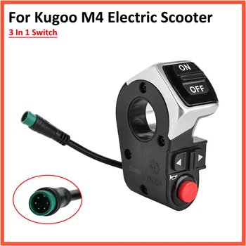 5-контактный Переключатель для Электрического скутера Kugoo M4 Вкл Выкл Звуковой Сигнал Левого Правого Поворота 3 В 1 для велосипедных Деталей на Руле 22,5 мм