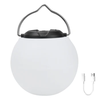 BORUIT светодиодный ночник, Подвесной шар, Теплый свет, USB-аккумулятор 18650, 3 режима освещения, водонепроницаемый Для кемпинга, чтения