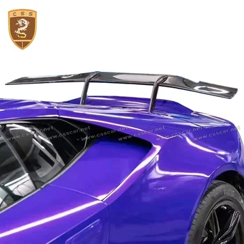 CSSCAR Новый Дизайн АВТОМОБИЛЬНОГО СПОЙЛЕРА для Lamborghini Huracan EVO Обновление Заднего Крыла N Style Spoiler LP610 Dry Carbon Fiber Bodykit
