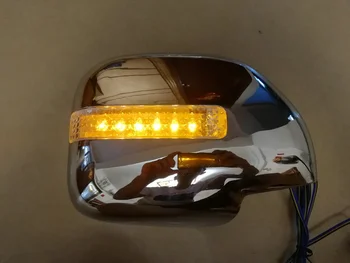 eOsuns Led крышка зеркала заднего вида, лампа бокового сигнала поворота, дневные ходовые огни для Toyota land Cruiser LC120 2700 4000