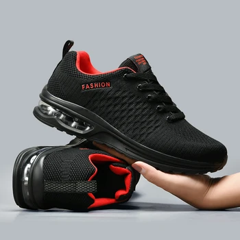 Fujeak Легкая мужская обувь, дышащие кроссовки для бега, Модные кроссовки для бега Плюс размер, Уличная повседневная спортивная обувь, нескользящая
