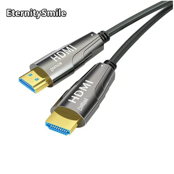 HD Волоконно-оптический кабель HDMI 2,0 4k @ 60Hz Оптоволоконный кабель Высокой скорости 18 Гбит/с HDCP2.2 HDR ARC для PS5/4 Xbox