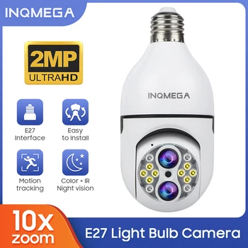 INQMEGA 2MP E27 Лампа Гнездо для камеры 360 ° 2,4 G WiFi Защита безопасности Монитор безопасности Полноцветное Ночное Видение Автоматическое Отслеживание Ca