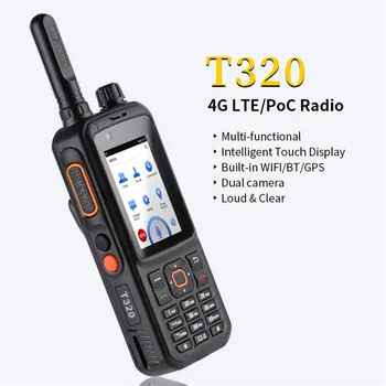 Inrico T320 Zello Радио 4G LTE Сетевая Рация 50 км 100 км Android POC Трансивер с двумя SIM-картами Смартфон для Охоты