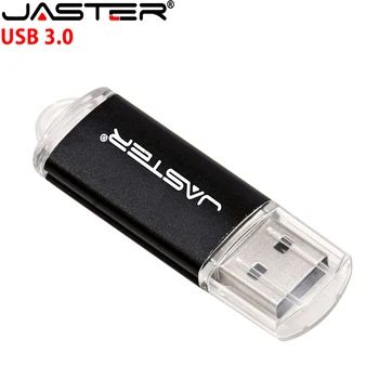 JASTER USB 3,0 Флэш-накопитель 128 ГБ Мини-накопитель 64 ГБ Серебряный Брелок для ключей подарочная Карта Памяти 32 ГБ Металлический синий U-диск 16 Г Розовый Флешка