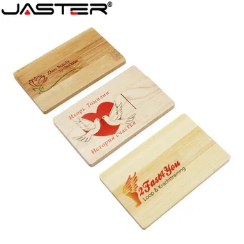 Jaster универсальная USB2.0 деревянная карта bamboo w037 USB-накопитель love USB flash drive маленький подарок 16 ГБ 32 ГБ