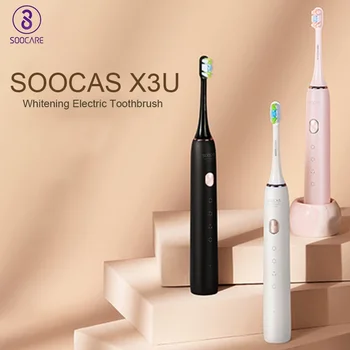 SOOCAS X3U Умная ультразвуковая электрическая зубная щетка IPX7 Водонепроницаемая ультразвуковая автоматическая Зубная щетка USB Быстрая перезаряжаемая