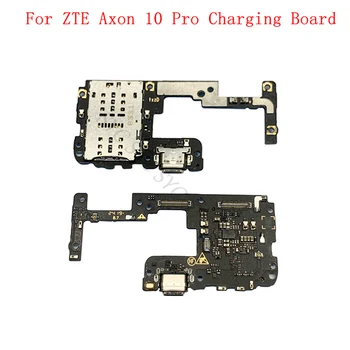 USB-разъем для зарядки, портовая плата, гибкий кабель для ZTE Axon 10 Pro, плата для чтения SIM-карт, запчасти для ремонта