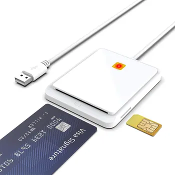 USB Считыватель смарт-карт для ID Bank SIM CAC ID Card Cloner Разъем Адаптера Считыватель карт для Windows XP Windows 7/8/8.1/10 Считыватель