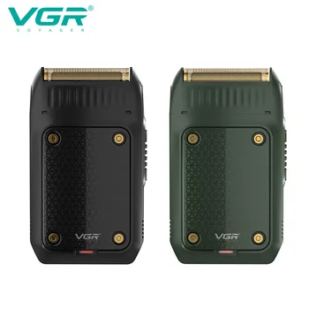 VGR Мужская Бритва для бороды, профессиональный Триммер для волос, Электрический станок для бритья лица, зарядка через USB, мини-безопасная бритва для лица для мужчин V-353