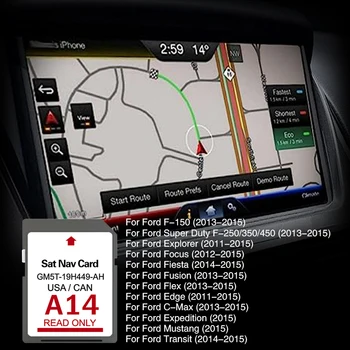 Автомобильная SD-карта для Северной Америки, карты Cid A14, GPS-навигация для Ford, автомобильные Аксессуары NAVI