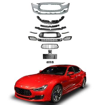 Автомобильный обвес для Maserati Ghibli 2014-2017 Обновление 2021 GT Решетка радиатора переднего бампера высокого качества