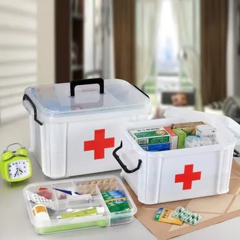 Аптечка Первой помощи, Аптечка для семейного Домашнего Здравоохранения, Ящик для хранения лекарств, Шкаф