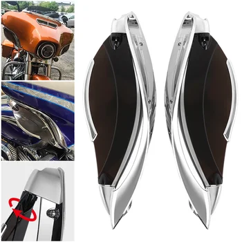 Боковое крыло мотоцикла, Лобовое стекло, Регулируемый Воздушный Дефлектор Обтекателя Для Harley Touring Electra Glide Street Tri Glide 2014-up