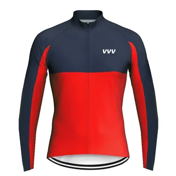 Велосипедная майка с длинным рукавом, одежда для горного велосипеда, Спортивная рубашка, красная облегающая куртка для езды по горной дороге для мотокросса