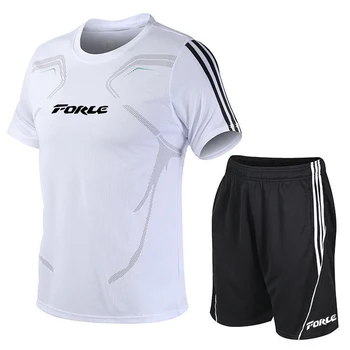 Для FORLE, мужская футболка с короткими рукавами, дышащая спортивная одежда свободного кроя, летняя с логотипом