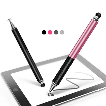 Емкостная ручка для рукописного ввода, два в одном для смартфона, планшета, используется для рисования и письма, стилус, разноцветный сенсорный карандаш