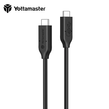 Кабель Yottamaster USB4.0 40 Гбит/с Type-C 8K Для зарядки и передачи данных Для устройства Thunderbolt3 Кабель для зарядки PD100W для Macbook Pro