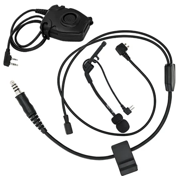 Кабель-адаптер TAC-SK Y-Wire для Беспроводной Тактической Гарнитуры Comtac II III Версии XPI IPSC с микрофоном Гарнитуры и Kenwood Ptt