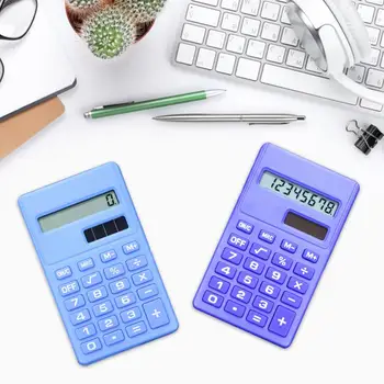 Калькулятор, яркий цветной Портативный калькулятор, надежный, долговечный, для школьников, Ручной калькулятор для рабочего стола