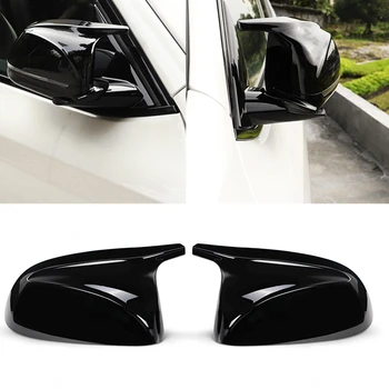 Крышка Зеркала Для BMW X3 X4 X5 X6 X7 G03 G05 G06 2018-2021 Замена Глянцевого Черного Внешнего Вида Автомобиля Чехол для заднего Вида С Клипсой В виде Ракушки