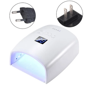 Лампа для ногтей 48 Вт Мини-сушилка для ногтей Белая УФ-светодиодная лампа Портативная зарядка через USB-интерфейс Очень удобна для домашнего использования