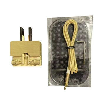 Латунный Телеграфный Ключ JCY-56 Автоматический Ключ с Двумя Лопастями, Магнитный Ключ CW, Ключ Морзе