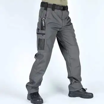 Летние Мужские Военные Тактические Брюки для спецодежды с несколькими карманами, Мужские Прочные Камуфляжные брюки для Альпинизма на открытом Воздухе