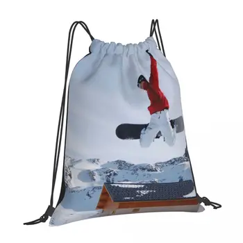 Лыжный спортивный рюкзак, рюкзаки на шнурке, персонализированные для мужчин, отлично подходят для школы, Кемпинга, пеших прогулок и поездок на природу