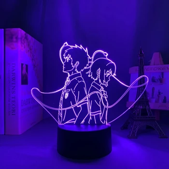 Манга 3d лампа с рисунком вашего имени для декора детской комнаты, ночник, Детская спальня со светодиодами в стиле Аниме