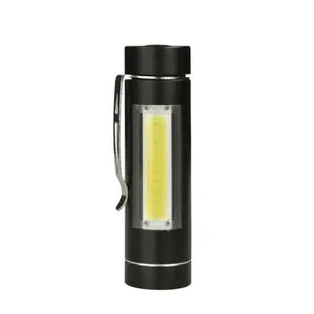 Мини Портативный светодиодный фонарик из алюминиевого сплава, перезаряжаемая лампа с зажимом для ручки для домашнего использования на открытом воздухе