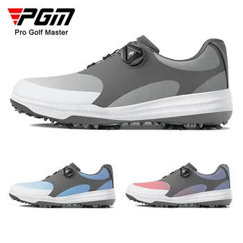 Мужская обувь для гольфа PGM, водонепроницаемая обувь, шнурки с ручками, повседневная спортивная мужская обувь для гольфа