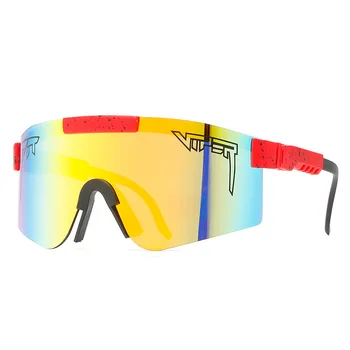 Новые солнцезащитные очки в большой оправе для мужчин и женщин, защита от ультрафиолета, Спорт на открытом воздухе, Езда на велосипеде, Вождение, Очки для верховой езды UV400