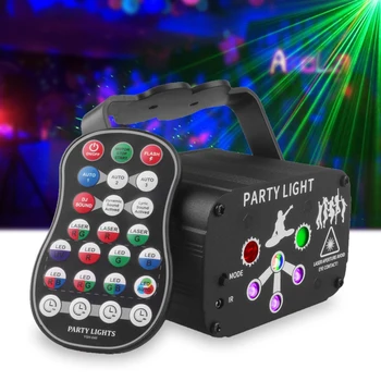 Новый Мини Светодиодный DJ Light RGB Лазерный Проектор Диско USB Стробоскопическое Освещение Танцевальная Лампа Для Домашней Вечеринки, Праздника, Рождественской Музыки, KTV Club
