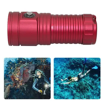 Новый профессиональный фонарик для подводного плавания с аквалангом, различная 80-метровая рабочая лампа для видеосъемки, фонарь для подводного плавания, камера для подводного плавания