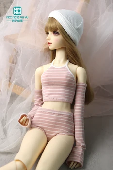 Одежда для кукол BJD 58-60 см, игрушки для кукол 1/3 SD DD, шарнирная кукла из трех частей, слинг в розовую полоску