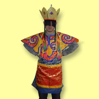 Одежда монаха-мага тибетского буддизма Пять Корон Будды Обернутый Фартук Пояс Грандиозный Фестиваль Оригинальный костюм тибетской буддистской Тантры