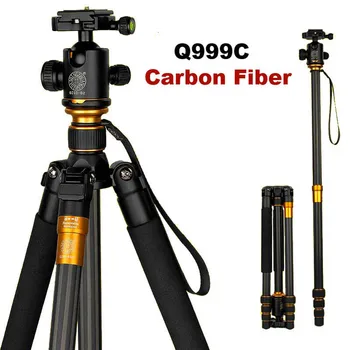 Оригинальный QZSD Q999C Профессиональный Штатив-Монопод Из Углеродного Волокна С Шаровой Головкой Для Зеркальной камеры/Портативная Подставка Для Камеры/Лучше, чем Q999