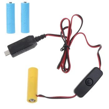 От USB C до 4,5 В 3 батарейки типа АА Замените 3 батарейки типа АА для зубной щетки Батарейный адаптер типа АА на