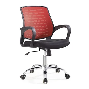 Офисный стул из сетчатой ткани Со спинкой, Тренировочный стул с колесиками, Устойчивый к высокой нагрузке Двойной подлокотник