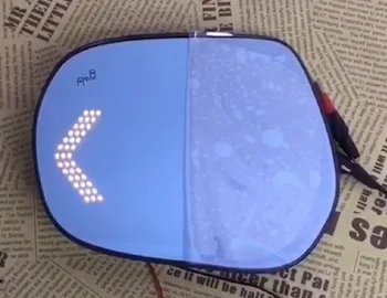 Синее Зеркало заднего вида автомобиля, светодиодный монитор слепого пятна с подогревом Сигнала поворота для Toyota Land Cruiser Prado