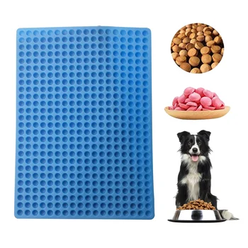 Сферическая форма для печенья для домашних животных с 468 полостями, Силиконовая форма для выпечки, Силиконовая круглая форма для шоколада, корма для собак, инструменты для выпечки