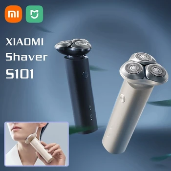 Электробритва Xiaomi Mijia S101 Type-C, Заряжающаяся Бритва С замком для перемещения, индикатор заряда батареи, Водонепроницаемая машинка для стрижки волос IPX7
